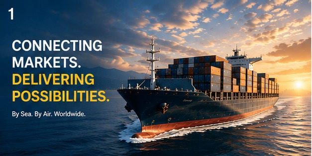 Connecting markets, delivering possibilities, by sea, by air, worldwide