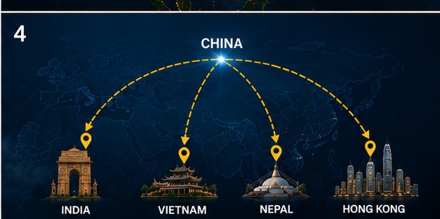 Delivering across Asia, from China to India, Vietnam, Nepal and Hong Kong